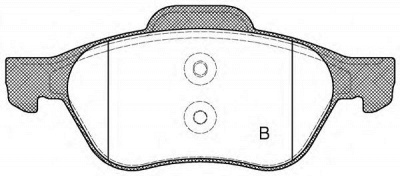 OPEN PARTS bpa096210 -  Комплект тормозных колодок, дисковый тормоз